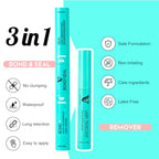 VAVALASH 3 in 1 Clear Lash Bond and Seal Clusters Glue Lash Remover, Waterproof Cluster Lash Glue for DIY Eyelash Extension Strong Hold Individual Lash Glue for DIY Lashes at Home (White)