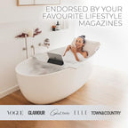 BADESOFA® Luxury Bath-Tub Pillow Set | 3-Piece Bath Pillow Set with Premium Materials & CleanDry+ | Bath Pillows for Head, Neck, & Full Body Comfort | Spa Pillow for Bath- or Hot Tub in Grey