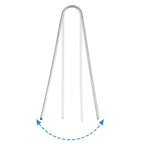 Landscape Staples 6 Inch Galvanized Garden Stakes 150 Pack,Garden Staples Heavy-Duty Sod Pins Anti-Rust Fence Stakes Securing Pegs for Barrier Fabric Irrigation Tubing Hose Weed