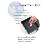 FRENESSA Makeup Case Cosmetic Organizer Case Extra Large 12 Inch 6 Trays Portable Makeup Organizer Case Make Up Carrying Box with Lockable for Esthetician Nail Students Craft Travel Glitter Silver