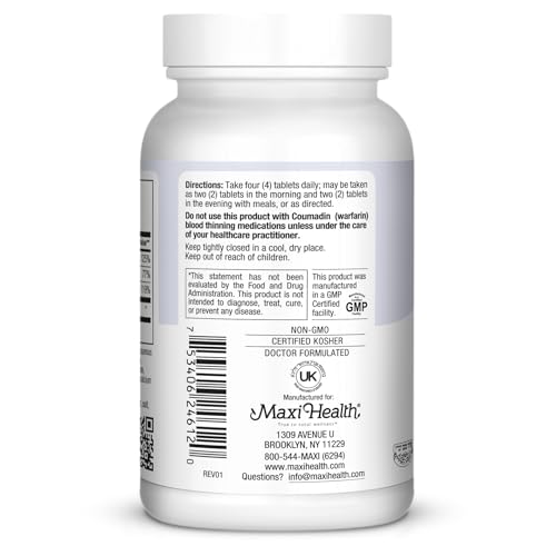 4-in-1 Calcium 1000mg with Vitamin D3 - Calcium Supplement for Women and Men with Vitamin K2 D3 1000 IU - Extra Strength Calcium Citrate for Bone and Heart Support (120ct)