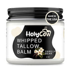 Beef Tallow For Skin - Whipped Tallow Balm with Organic Jojoba Oil, Grass Fed Beef Tallow Face Moisturizer for Eczema, Baby, Lip Balm - Lotion For Extremely Dry Skin (Vanilla Bean)