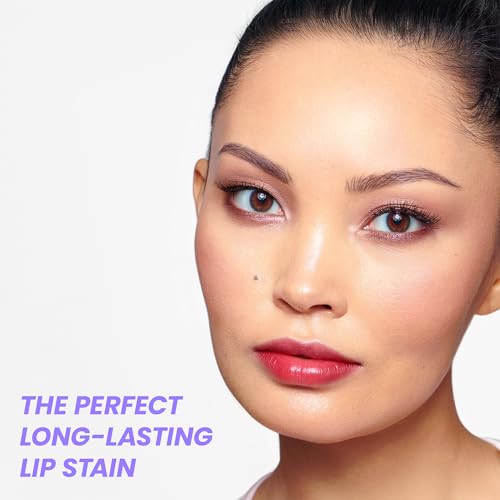 Wonderskin Wonder Blading Lip Stain Peel Off and Reveal Kit - Long Lasting, Waterproof Pink Lip Tint, Transfer Proof Natural Makeup Stain Kit (Romance)