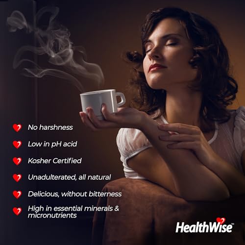 Healthwise Low Acid Coffee K-Cups - Soothe Acid Reflux & Heartburn, Gentle on Sensitive Stomachs, Eases Digestive Discomfort - Classic Columbian Supremo (Unflavored) - 12 Count (Pack of 1)