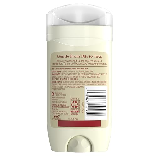 Old Spice Whole Body Deodorant for Men, Total Body Deodorant, Cucumber + Avocado, Aluminum Free Deodorant Stick for 24/7 Freshness // Dermatologist Tested Whole Body Deodorant, 3.0 oz