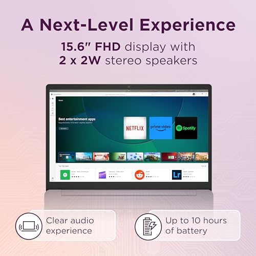 Lenovo IdeaPad 3i Chromebook, 15.6” FHD Display, Intel Celeron N4500, 8GB RAM, 64GB eMMC, 1920x1080 px, 720p Camera, Chrome OS, Abyss Blue