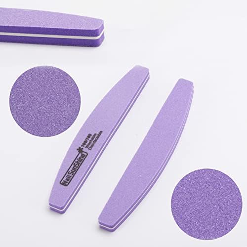 35 Count Nail Files and Buffers 100/180 Grit, Professional Sponge Nail File Manicure Tools for Natural Nails and Acrylic Nails