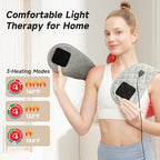 Red Light Therapy for Body, Shoulder Heating Pad, 660nm&850nm Wearable Near Infrared Red Light Heated Therapy Belt for Neck,Shoulder,Back,Body, Adjustable Temperature LED Remote Control