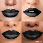 Peel Off Lip Stain - Long Lasting, Transfer Proof and Waterproof Tattoo Lip Tint, Matte Finish Lip Stain Peel Off, Infused with Vitamin E & Algin & Hydroxyacetophenone, #014 Black