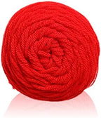 Red Heart Super Saver Hot Red E300-390 (3-Skeins - Same Dye Lot) Worsted Medium #4 Acrylic Yarn for Crocheting and Knitting with Project Bag