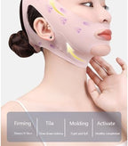 V Line Face Lifting Strap, Chin Strap for Sleeping, Double Chin Reducer for Women, Jaw Line Sculptor Eliminator, Mask Shaper for Jawline, Neck Lift Jaw Tightening Exerciser, Face Lift Tape Remover
