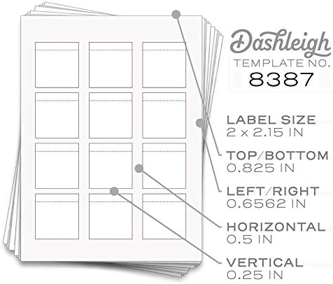 60 Dashleigh Kraft Lip Balm Labels – Perfect for Lip Gloss & Lip Stain Bottles, Inkjet or Laser Printable, 2 x 2.15 in.