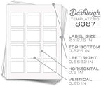 60 Dashleigh Kraft Lip Balm Labels – Perfect for Lip Gloss & Lip Stain Bottles, Inkjet or Laser Printable, 2 x 2.15 in.