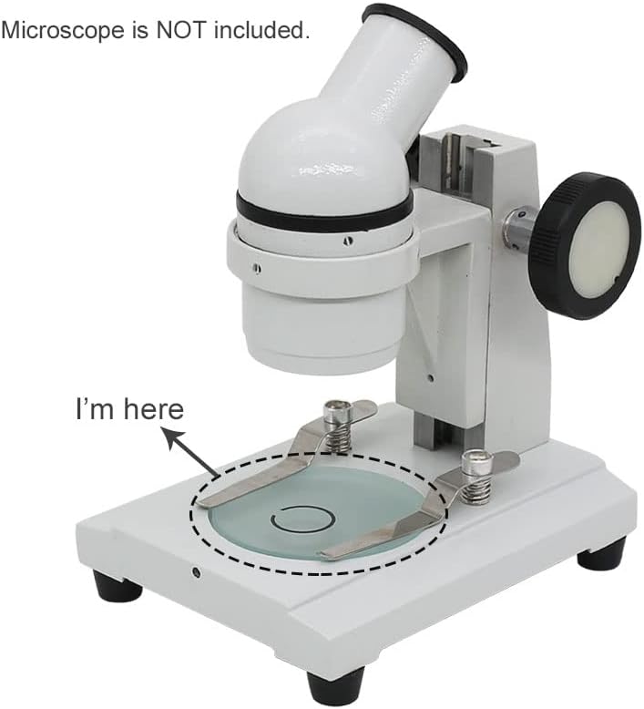 Lab Microscope Accessories Microscope Working Stage-Stereo Microscope Working Stage Translucent Board Frosted Work Board Round Specimen Plate Diameter 55mm 75mm 90mm 95mm 100m(Diameter 75mm)