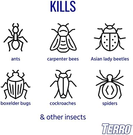 TERRO T1700SR 2 Pack 19 oz Outdoor Ant Killer Spray, White