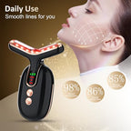 Facial Massager Red-Light-Therapy-for-Face, Neck Skin - Face S culpting Wand Tool, L E D Facial Beauty Device Portable at-Home Face Tool for Skin Care