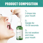 Oral Breath Serum, 2pcs Bad Breath Eliminating Serum 30ml Mint Purify Odor Herbal Extract Mild Portable Mouth Smell Removing Drop