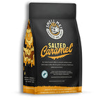 Bones Coffee Company Salted Caramel Flavored Coffee Beans, Whole Bean Coffee Medium Roast Low Acid, Salted Caramel Flavor (12 oz)