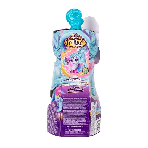 Magic Mixies Pixlings Deluxe Pack, Flyt The Dragonfly, Shimmer Reveal, Create & Mix Potion That Magically Reveals 6.5" Pixling Doll Inside Potion Bottle - Exclusive Mini Mixies & 6 Hair Accessories