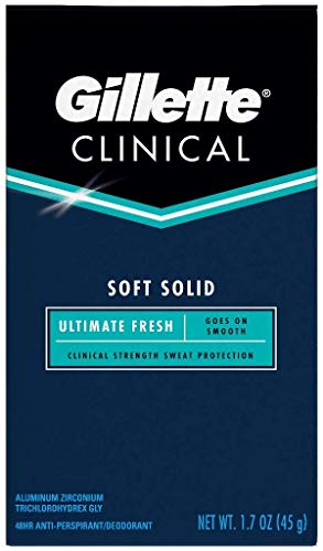 Gillette Clinical Anti-Perspirant Deodorant, Ultimate Fresh Advanced Solid 1.70 oz (Pack of 3)