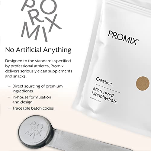 ProMix Nutrition Creatine Monohydrate Powder, Unflavored - 5g of Micronized Creatine per Serving - Increase Muscle Gain, Strength & Power & Supports Recovery - 180 Servings
