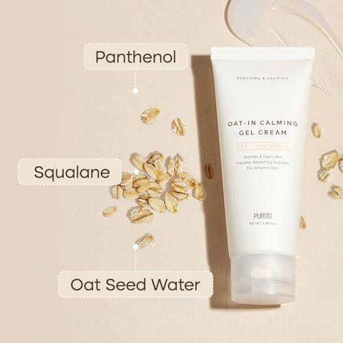 PURITO Oat-in Calming Gel Cream Mighty Bamboo Panthenol Cream Glass Skin Duo Set