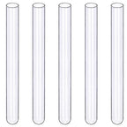 FunChem Glass Test Tubes, Pack of 20 Sturdy Round Bottom Clear Test Lab Tubes