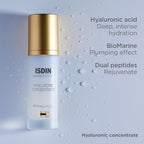 Isdinceutics Hyaluronic Concentrate, Lightweight Face Serum with Hyaluronic Acid, 1.0 FL OZ
