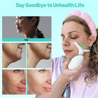 Red Light Therapy for Face, Floverkity LED Face Massager, RED Light Device, at-Home Face Tool for Skin Care (White,7 Light)