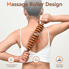 Wooden Cellulite Massage Roller Stick, Wood Therapy Massage Tools, Lymphatic Drainage Tool Cellulite Massager for Cellulite Reduction, Muscle Tension and Body Shaping, Contouring