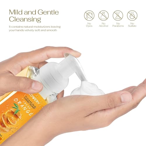 Foaming Hand Soap Pack of 10 - Moisturizing Hand Soap with Aloe Vera and Essential Oils - Alcohol-Free-Hand Wash in Citrus Blend, Lemon, Orange, Lime, Grapefruit Bath Soap Set
