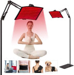 Red Light Therapy,Upgraded 2-in-1 Chips Red Light Therapy Lamp,660nm Red Light & 850nm Near Infrared Light Therapy Device with Red Light Therapy Belt and Stand Relieves Pain in All Parts of The Body