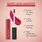 Mented Cosmetics Lip Gloss for Women Tinted Lip Balm Stain, Long Lasting Buildable Moisturizing Lipgloss Lipstick Topper, Made in USA, Cruelty Free Vegan Makeup, #1 Cran