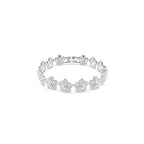 Swarovski Ariana Grande x bracelet, Round cut, Flower, White, Rhodium plated