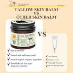 URQT Beef Tallow for Skin - Organic Grass-Fed Whipped Beef Tallow and Honey Balm - Deeply Moisturizing for Face & Body - Natural Skin Care for Soft, Supple Skin