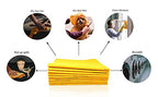 10 Pack Extra Large Original German Shammy Cloths Chamois Towels Absorbent 190g Super Shammy for Pets, Parenting Tool Cleaning for Home and Commercial Use Wholesale Bulk (Orange)