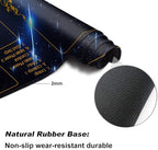 DEGDFSGR for MTG Playmat with Zones 27.5" x 15.74" for TCG Playmats Non-Slip Rubber Base Commander Play Mat for Magic The Gathering Playmat Iorcana Trading Card Game, Blue Sky Meteor Streaks