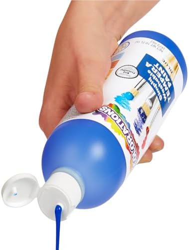 Colorations Paraben-Free Simply Washable Tempera Paint, Rainbow Plus 8 Pack, Matte Finish, Classroom Supplies, Vibrant Colors, Non-Toxic, Washes Off Easily, School, Craft, Art Supply Set, Each 16oz
