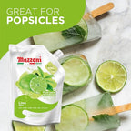 Mazzoni Real Lime Juice, 100% Pure Just Lime Juice, Not from Concentrate, No Added Sugar or Ingredients, 2.2 lbs (35.2 oz) Real Juice for Smoothies, Drinks, Cocktails, Convenient Pouch, Made in Italy