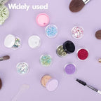 5 Gram Sample Containers with Lids, 200 Count 5ML Sample Jars, Empty Cosmetic Containers with Lids, Small Makeup Travel Containers for Glitter, Lotion, Cream, Beads, with Labels, Mini Spatulas