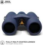 Nocs Provisions Field Issue Compact 10x32 Waterproof Binoculars, Shockproof, Fogproof, 10X Magnification, Bak4 Prism, Multi-Coated Lenses for Adults & Kids, Bird Watching, Hunting & Wildlife Viewing