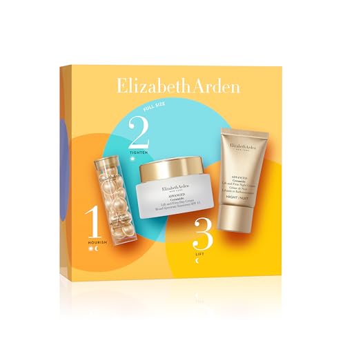Elizabeth Arden Daily Ceramide Serum Capsules, Advanced Anti-Aging Skincare for Minimizing Wrinkles, Fragrance-Free, Enhances Skin Hydration and Radiance