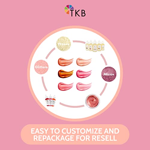 TKB Lip Gloss Base (Flexagel M) | Ready-to-Wear| Moisturizing, High Shine, Crystal Clear, Vegan and Cruelty free| Made in USA. (15 Ounce (Pack of 1))