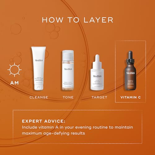 Medik8 Super C Ferulic - 30 Percent Ethylated L-Ascorbic Acid Vitamin C Serum - With Vitamin E and Ferulic Acid - Targets Signs of Aging - 1.0 oz