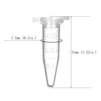 BKMAMLAB 0.5ml Microcentrifuge Tubes 1000pcs, EO Sterilized Plastic Small Vials with Caps for Sample Storage Without Leakage(1000)