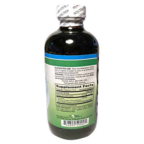 World Organic - Chlorophyll Liquid 100mg, 8 oz liquid