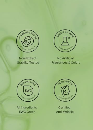 celimax The Real Noni Energy Ampoule Mask | with Noni Fruit Extract & Hyaluronic Acid, Hydrating, Moisturizing, Soothing, Wrinkles & Fine Lines, 25ml (5EA)
