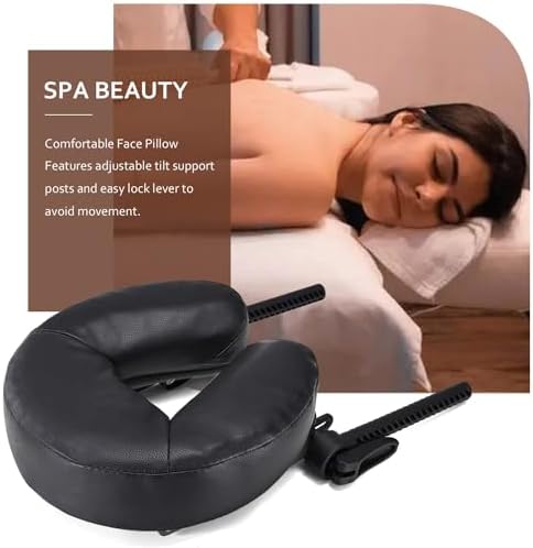 Universal Massage Table Face Cradle & Cushion, Adjustable Massage Chair Spa Bed Headrest & Face Pillow Support, Massage Platform Head Rest Cushion Cradle for Salon Home Mattress Top Massage Kit