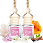 Car Fresheners Hanging, Cherry Car Freshener, Car Fresheners for Women, Long Lasting Car Perfume, 2 Pack Car Diffuser,Essential Oil Diffuser for Car, Made in USA