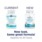 Nordic Naturals Ultimate Omega, Lemon Flavor - 210 Soft Gels - 1280 mg Omega-3 - High-Potency Omega-3 Fish Oil with EPA & DHA - Promotes Brain & Heart Health - Non-GMO - 105 Servings